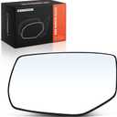 A-Premium Left Driver Side Mirror Glass with Backing Plate - Compatible with Honda Accord 2013 2014 2015 2016 2017 - Exterior Side View Flat Mirror without Heated, without Turn Signal