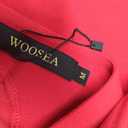 WOOSEA Women Sleeveless V Neck Split Evening Cocktail Long Dress, Medium