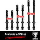 WTB Max-Flow Tubeless Bicycle Valves (2-Pack) 44mm Alloy Presta Valve - More Airflow - Insert Compatible
