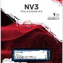 Kingston NV3 1TB M.2 2280 NVMe SSD | PCIe 4.0 Gen 4x4 | Up to 6000 MB/s | SNV3S/1000G
