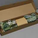 Ling's moment Fake Flowers Box, Artificial Faux Greenery Stems Silk Hydrangea Foam Rose for Wedding Bouquets Centerpieces Table Decorations Floral Picks Arrangements, White & Cream, Deluxe Combo