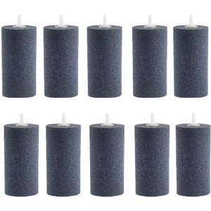 AQUANEAT 4x2 inch Aquarium Air Stones 10pcs, Aerator Diffuser,Air Stones for Aquariums,Fish Tanks,Pond and Hydroponics