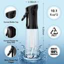 IMPORX Continuous Spray Bottle for Hair (10.1oz/300ml) 2 Pack Home Essentials Spray Bottles For Cleaning Empty Ultra Fine Water Mister Sprayer For Hairstyling Garden Plants Curly Hair Perfume Etc