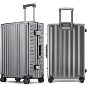ROAMING 20 Inch Zipperless Carry On Luggage Hard shell Suitcases Gray