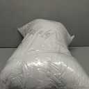 Pillows King Size Set of 4, Grid Hotel Bed Pillows for Sleeping,Medium-Firm Microfiber Pillows for Side, Back and Stomach Sleepers