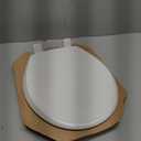 Mayfair Cassel Slow Close Toilet Seat, Easy Clean, Non Slip Premium Wood Seat, Easy Install, Made in USA, Round, White