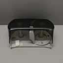 Tork Twin Toilet Paper Roll Dispenser Smoke for Conventional T24 Refills, Modern Look, 59TR (Pack of 1)