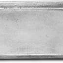 Rectangular Charcuterie Serving Platter Tray with Carry Handles 6 x 10 Inch Aluminum Textured Silver
