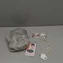 Old Lady Wig Costume Set for Women Short Curly Grandma Wig and Glasses Silver White Granny Wigs for Old Woman Cosplay Halloween Party (Silver White/Old Lady)