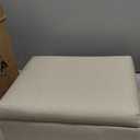 25" Square Storage Ottoman for Modular Sectional Sofa, Convertible Couch Footrest with Hidden Compartment, Chenille Upholstered Coffee Table & Extra Living Room Seating, Beige