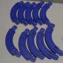 Racetrack Connectors Compatible with Hot Wheels,90 Degree Banked Turn,10 PacksUpgrade Edition (Blue)