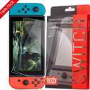 Orzly Glass Screen Protectors Compatible with Nintendo Switch - Premium Tempered Glass Screen Protector Twin Pack [2X Screen Guards - 0.24mm] for 6.2 Inch Tablet Screen on Nintendo Switch Console