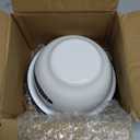 Peohud Set of 4 Enamel Bowls, 16 Oz Classic Round Cereal Bowl with Blue Rim, Vintage Enamelware for Salad, Soup, Fruit, Oatmeal