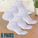 Doctor's Select Viscose Bamboo Ankle Diabetic Socks for Women and Men - 6 Pairs | Super Soft, Non Binding, Loose Wide Top
