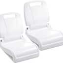 Karenhi 2 Pack Foldable Adult Pool Seat Portable Poolside Chair Stadium Seats with Back Support for Poolside Tailgating Beach Camping Picnic Chair Indoor Outdoor