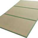 MAXYOYO Japanese Tatami Mat 100% Rush Grass Portable Folding Mat Futon Mattress Firm Traditional Floor Bed 79"x54"x0.47", Full