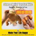 YHan Stretchy Monkey Fidget Toy Squishy Stress Relief for Kids & Adults, Stuffed Animal Plushies, Stretchable & Squeezable Sensory Toys for Anxiety Relief (Small)