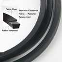 109-3388 126-9835-SL Drive Belt 1/2" x 75 1/2" Replacement Belt for Exmark Lazer Z Quest AS E S X Z Series and Toro Z Master Titan 109-3388 109-8069 126-9835(Black)
