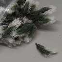 RECUTMS Garland Christmas Outdoor Garland Christmas Decorative Garlands Artificial Pine Tree Wreath Plastic Greenery Winter Plants Bicolour Pine Needles Fake Plant Wreath for Table Step (Green) (2M without LED Lights)