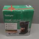 Tastyle Single Serve Coffee Maker, Iced and Hot Coffee Machine for K Cup & Grounds, Compact Design, 40oz Removable Water Reservoir, 6 to 24 Oz Brew Sizes, Fits 7.3" Travel Mug, Gray