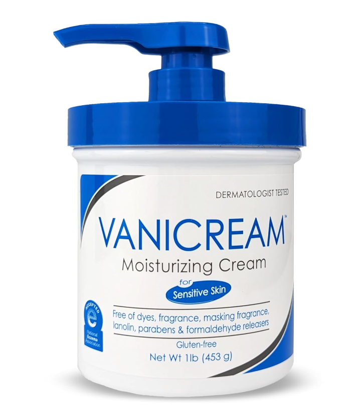 Vanicream Moisturizing Skin Cream with Pump Dispenser  16 fl oz (1 lb)  Moisturizer Formulated Without Common Irritants for Those with Sensitive Skin