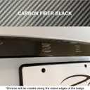 Liftgate Applique Wrap for Tesla Model X (2023 to Current), Standard Wrap, 2-pc Set (Carbon Fiber Black)