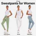 BottomLine 3 Pack Sweatpants Women, Comfortable Womens Sweatpants, Fleece Womens Joggers (Available in Plus) (Medium, Combo 9)