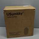 USumkky 24 inch Vintage Ceramic Table Lamp with 5FT Cord - Single Farmhouse Rustic Bedside Lamp with Natural Textured Finish, Nightstand Lamps for Living Room, Bedroom, End Table Beige