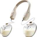 NCVI Neckband Automatic Breast Pump Hands Free, Portable Wearable Electric Milk Breastfeeding Pump Machine for Office/Travel/Home, Slim Collection Cups with 19/21/24mm Silicone Flange Inserts