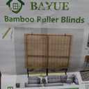 Bamboo Blinds, Easy to Install Bamboo Shades for Indoor Windows, Custom Sizes Roller Shades for Indoor Windows, Roll Up Blinds Indoor Outdoor Patio 69x72