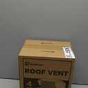 Roof Vent Cap - Hon&Guan Roof Vents 4 Inch Galvanized Steel Bathroom 4 Roof Exhaust Vent for Ventilation System-with Damper, Black