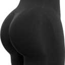 SHAPELLX Tummy Control Shapewear for Women High Waisted Body Shaper Shorts Thigh Slimming Underwear (Medium-Large, 01-black)