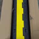 VEVOR Cable Protector Ramp, 5 Packs 2 Channels Speed Bump, Rubber Modular Humps Rated 11000 LBS Load Capacity, Protective Wire Cord Ramp Driveway Rubber Traffic Speed Bumps Cable Protector