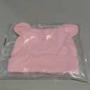 Soft and Lightweight Newborn Baby Hat - Pure Cotton, High Elasticity, Skin-Friendly, Breathable, and Warm - Adorable Pink Bear Ear Infant Cap