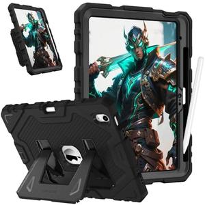 Fintie Kid-Friendly Case for iPad (A16) 11th Gen 11-inch, iPad 10th Gen | for iPad 10th Generation 10.9", Rugged Heavy Duty Shockproof Kickstand Cover, Portrait & Landscape Viewing, Black
