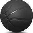 MINDCOLLISION Size 5 Solid Color Basketball, No Standard Non-Slip Wear-Resistant, Suitable for Indoor and Outdoor Children's Women's Youth Adult Basketball (Black), Size 5