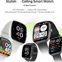 ZPIMY 1.83" Smart Watch for Women Men(Make/Answer Call), 2024 New 5ATM Waterproof Mens Smartwatches, Fitness Tracker Smartwatch for Android iPhones, Digital Watches Step Counter, 3 Straps (Black)
