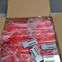 24-Pack Red Flameless LED Candles - Remote Control & Timer, Realistic Flickering for Chinese New Year Decor, Valentine's Day, Romantic Home Ambiance, Fireplace Mantel & Festive Centerpieces