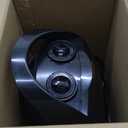 Kismile Small Electric Space Heater Ceramic Space Heater,Portable Heater Fan for Office with Adjustable Thermostat and Overheat Protection ETL Listed for Kitchen, 750W/1500W(Black)