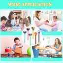 6 Pcs Cute Mouse Head Character Ears Pens Multi Color Pencil Nootbook Signature Office Desk Stationary Accessories for Teacher School Office Supplies