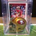San Francisco 49ers NFL Helmet Shadowbox w/George Kittle card