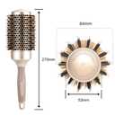 BANGMENG Round Barrel Anti-Static Hair Brush with Boar Bristles, Nano Thermal Ceramic Ionic Tech | For Extra Shine | Protect Hair, Enhance Texture, For Straightening & Drying (2inch)