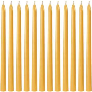 12 Pack Taper Beeswax Candles 12 Inch - Handcrafted, Dripless, and 10 Hours Long Burning Beeswax Candles for Elegant Dining, Relaxing, and Celebrating - Set The Mood with Natural Beeswax Candles