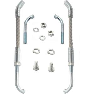Ice Scratchers Kit Replacement for Track Height 2-1/2 All Snowmobile Equipped with Reverse and Non-Reverse Gears(2 Pieces)