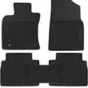 Car Floor Mats Custom Fit for Toyota Camry 8th 2018 2019 2020 2021 2022 2023 2024 Full Black Rubber Car Floor Liners Set All Weather Season Protection Heavy Duty Odorless