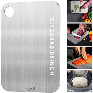 Titanium Cutting Board for Kitchen with Silicone Mat, Dual-Sided, Durable