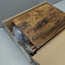 Furologee 5 Tier Bookshelf with Drawer, Tall Narrow Bookcase with Shelves, Wood and Metal Bookshelves Storage Organizer, Industrial Display Standing Shelf Unit for Bedroom, Living Room, Rustic Brown