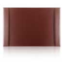 Saysurey 26.5 x 17.3 Inch Leather Desk Pad with Side Rails Mat, Brown