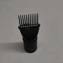 Segbeauty Blow Dryer Comb Attachment, Black Brush Attachments for Hair Dryer Concentrator Nozzle 1.57-1.97", Pro Hairdressing Styling Salon Tool for Straightening Detangling Fine Curly Natural Hair