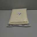 Dreaming Casa Solid Sheer Curtains 96 Inches Long Ivory Rod Pocket Voile Draperies for Bedroom Living Room, 2 Panels, Each 100" W x 96" L